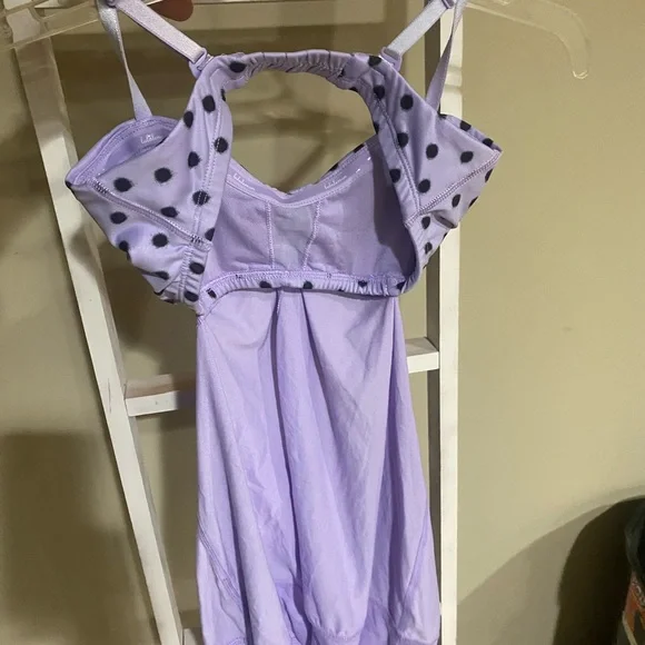 Lululemon Lilac High Noon Dot Hot But Not Tank with a built-in bra- 99 - Picture 5 of 6